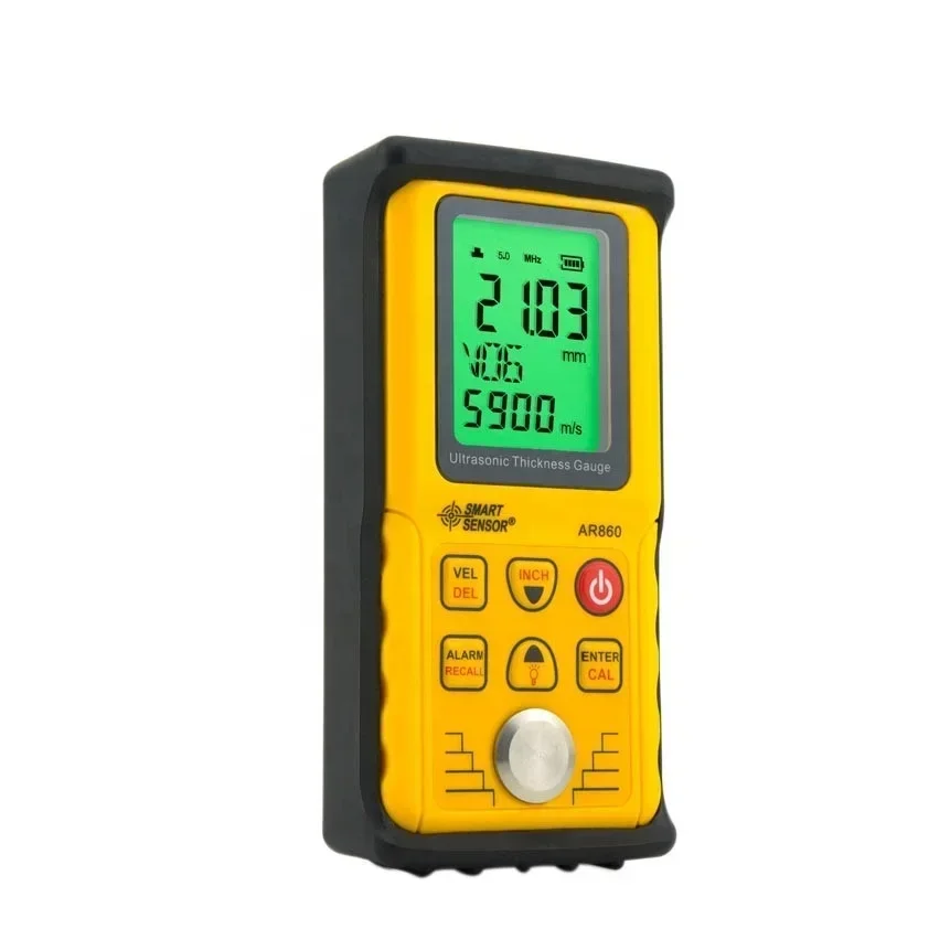 2026//SMART SENSOR AR860 High Accuracy Ultrasonic Thickness Gauge Metal Thickness Gauge Measuring Range 1-300Mm