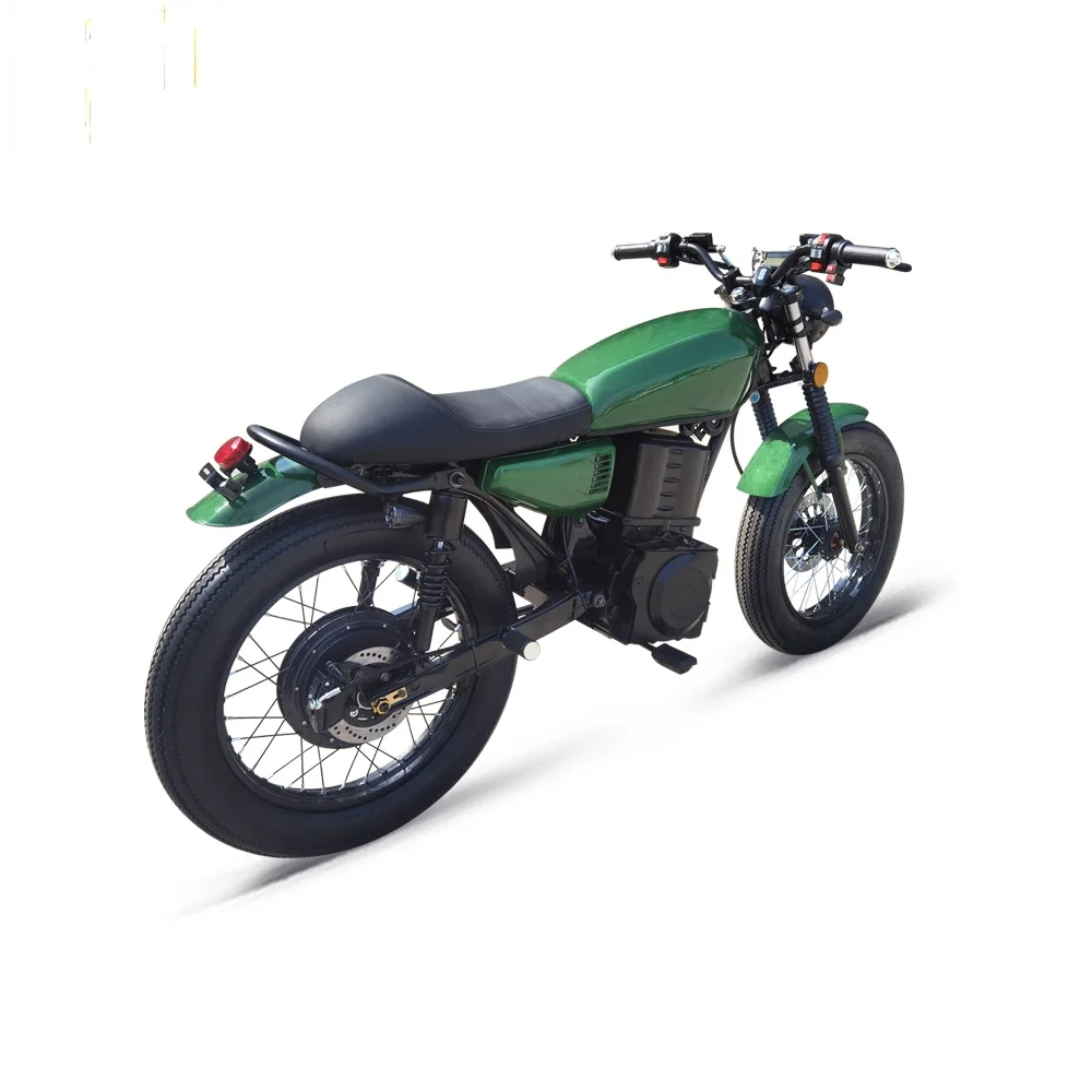 Motos eléctricas pequeñas de estilo Retro, vehículo de 2025 W con batería de 72V, venta al por mayor, novedad de 1500