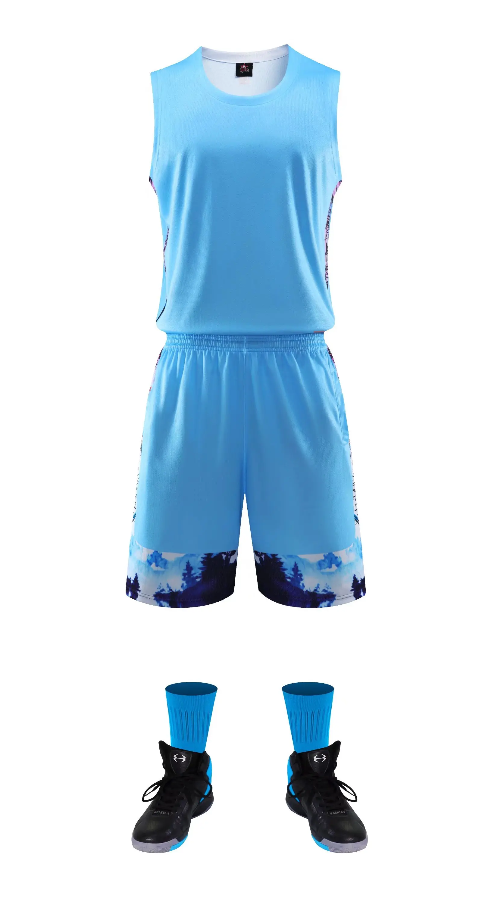 New Design Unisex Sleeveless Sports Fitness Running Customized Loose Quick Dry Short Breathable Light Board Basketball Jersey