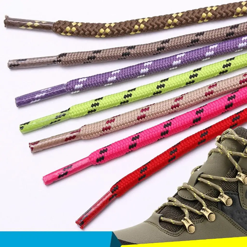Multi Strand Sport Shoe Laces Non Slip Replacement for Athletic Running Hiking Climbing Shoes