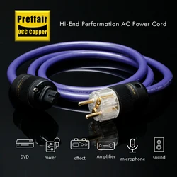 Preffair D523C878 US/ Schuko/AU Power Cord Cable With Figure 8 IEC C7 Female Plug EU supply line electric audio extend cable