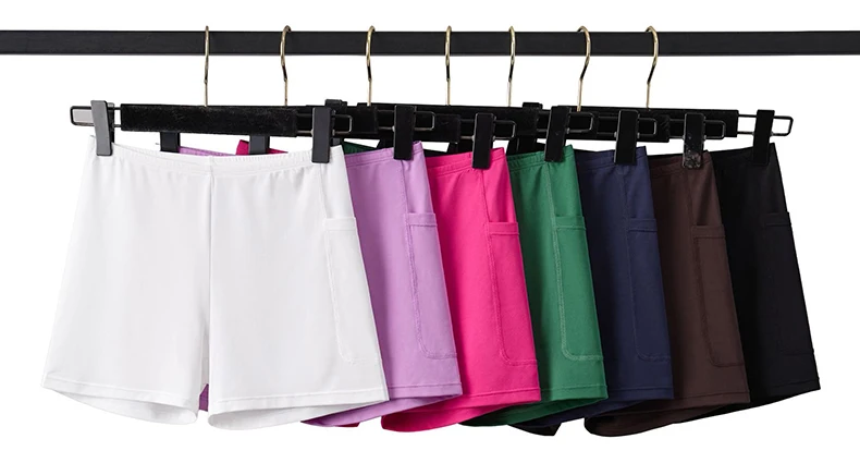 Damen Tennis Yoga Kleid Einfarbig Dehnbarer Weicher Gym-Anzug Atmungsaktiver Laufrock Weiblicher Golf-Kurzrock Sportbekleidung Trainingskleidung – Detail 4