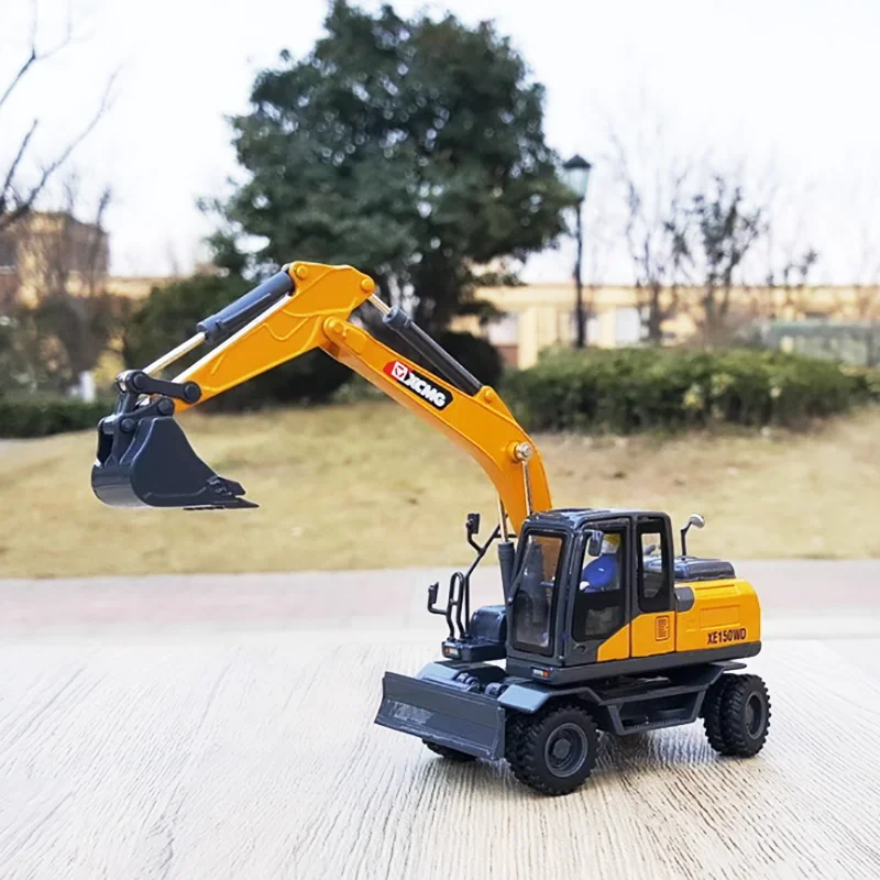 

Литой под давлением масштаб 1:50, сплав XE150WD, колесный экскаватор, инженерная модель автомобиля, имитация коллекции игрушек, подарок, статический дисплей