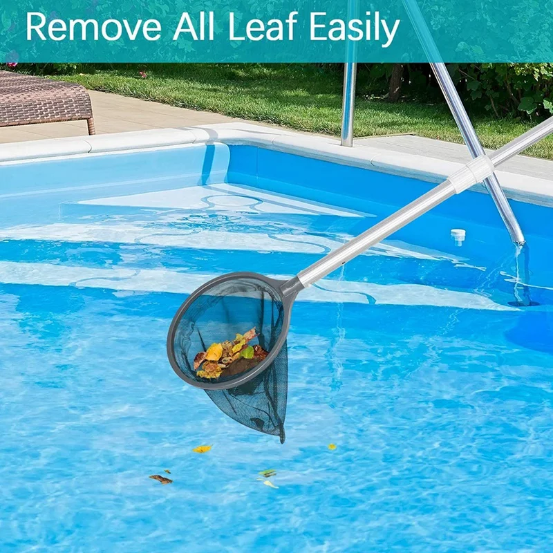 Pool Cleaning Kit, Pond Maintenance Kit Swimming Pool Accessories With Leaf Skimmer Net & Glove For Swimming Pool