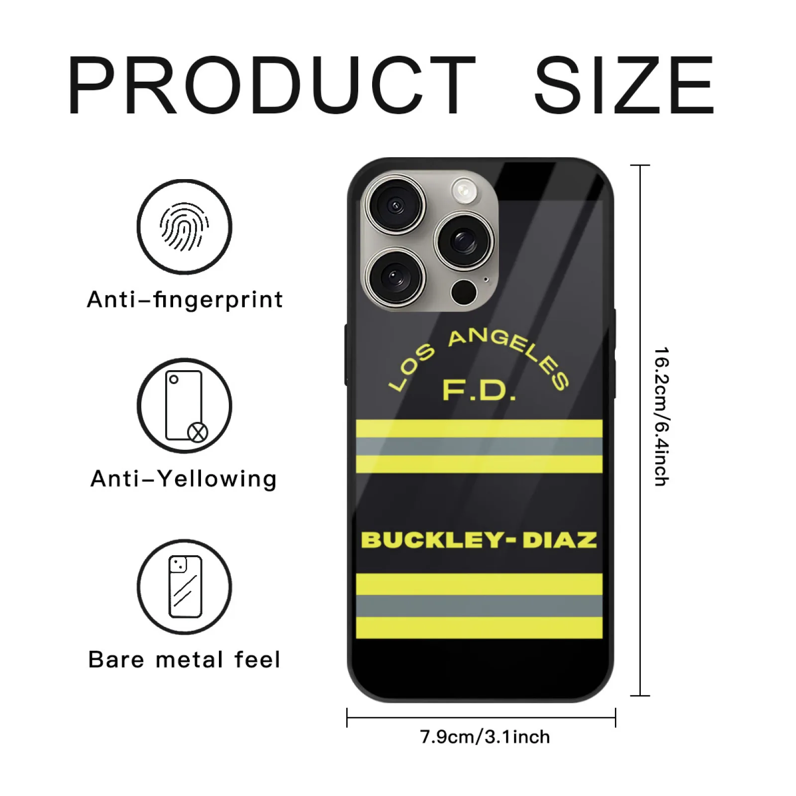 Buckley Diaz النار سترة ملصق جراب هاتف آيفون 16 15 14 13 11 12 Mini Xr X 16Puls 15Pro الحالات الناعمة 9 1 1 9 1 برنامج تلفزيوني