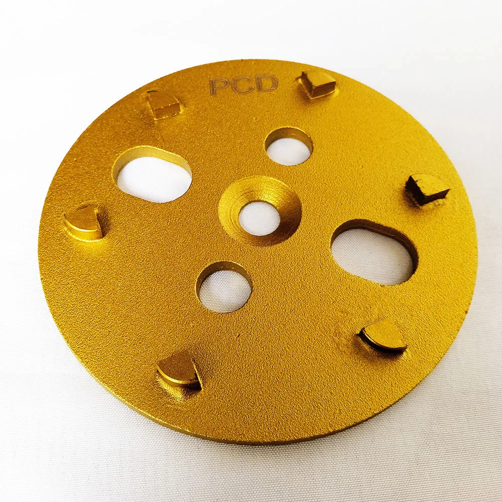 

4" 100mm 6*1/4PCD Grinding Block Disc Polycrystalline Diamond Grinding Wheel for Removing Epoxy Coating Glue