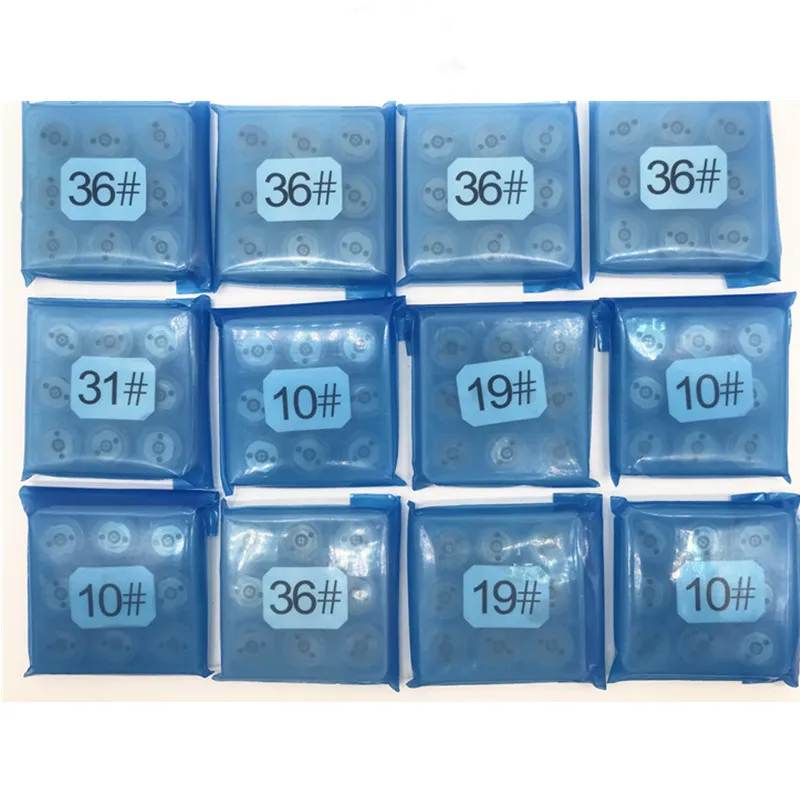 

9PCS/LOT For DEN-SO Injector Control Valve Orifice Plate 02# 10# 31# 36# 19# 29#