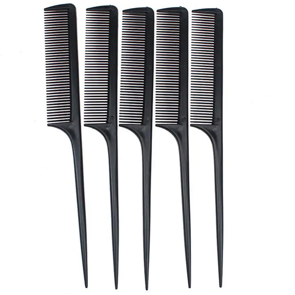 

Portable Sharp Tail Comb Hair Style Teasing Hairdressing Hairbrush Pointed Tail Salon Hair Styling Anti-static Comb Hair Brush