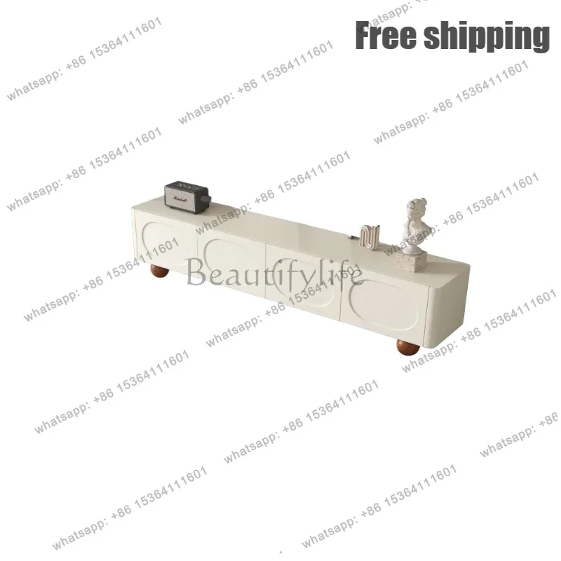 PG  Storage Universal Tv Table Living Room Center 200Cm Designer White Tv Stand Modern Wood Minimalist Fernsehen Tisch Furniture