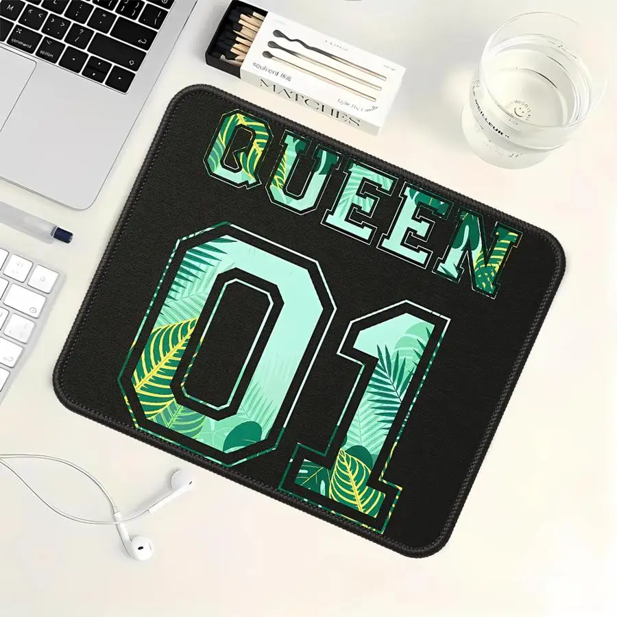 Mouse Pad Desk accessories office Pad Game Console Pad Keyboard Mouse Pad Computer Laptop Pad Anti slip King Queen Letter 01