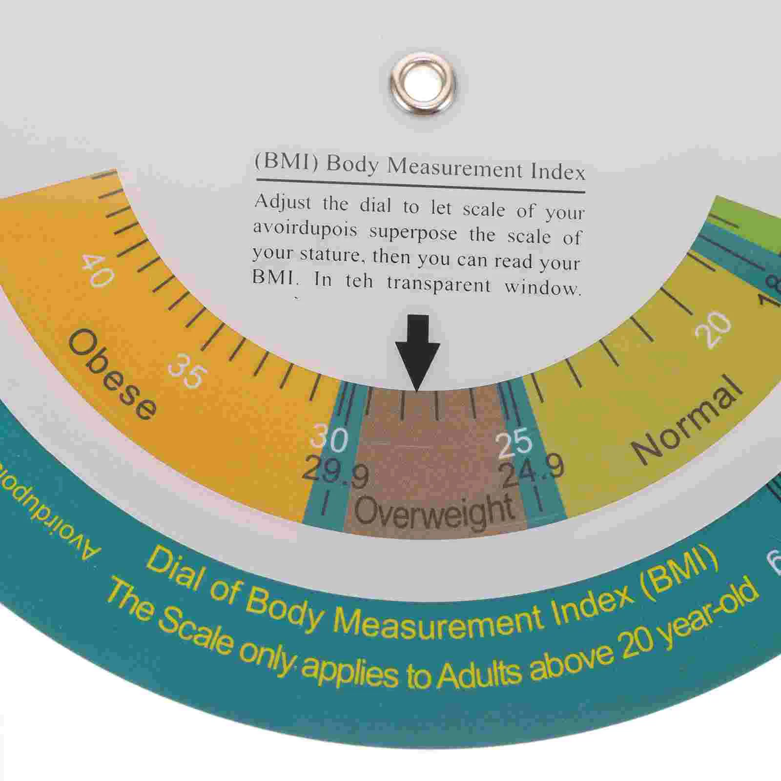 Nastro per misurazione del corpo Braccialetti chic Grafico indice di obesità in plastica