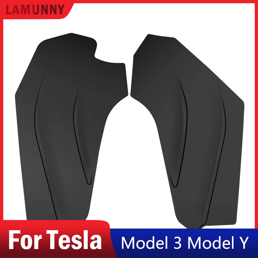 

For Tesla Model Y 2020 - 2023 Central Control Side Anti-Kick Mat, Water Resistant & Dirt Protector TPE Cover Pad Matte Console