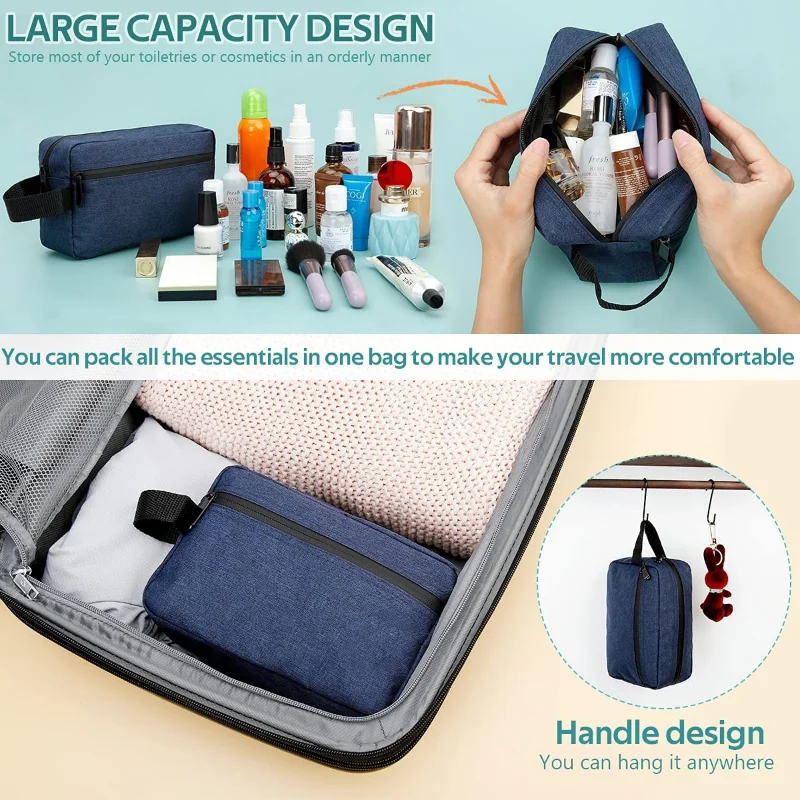 Toiletry Bag Shaving Bag Toiletry Travel Bag Cosmetic Bag for Men Portable Storage Bags for Women Makeup Pouch Organizer