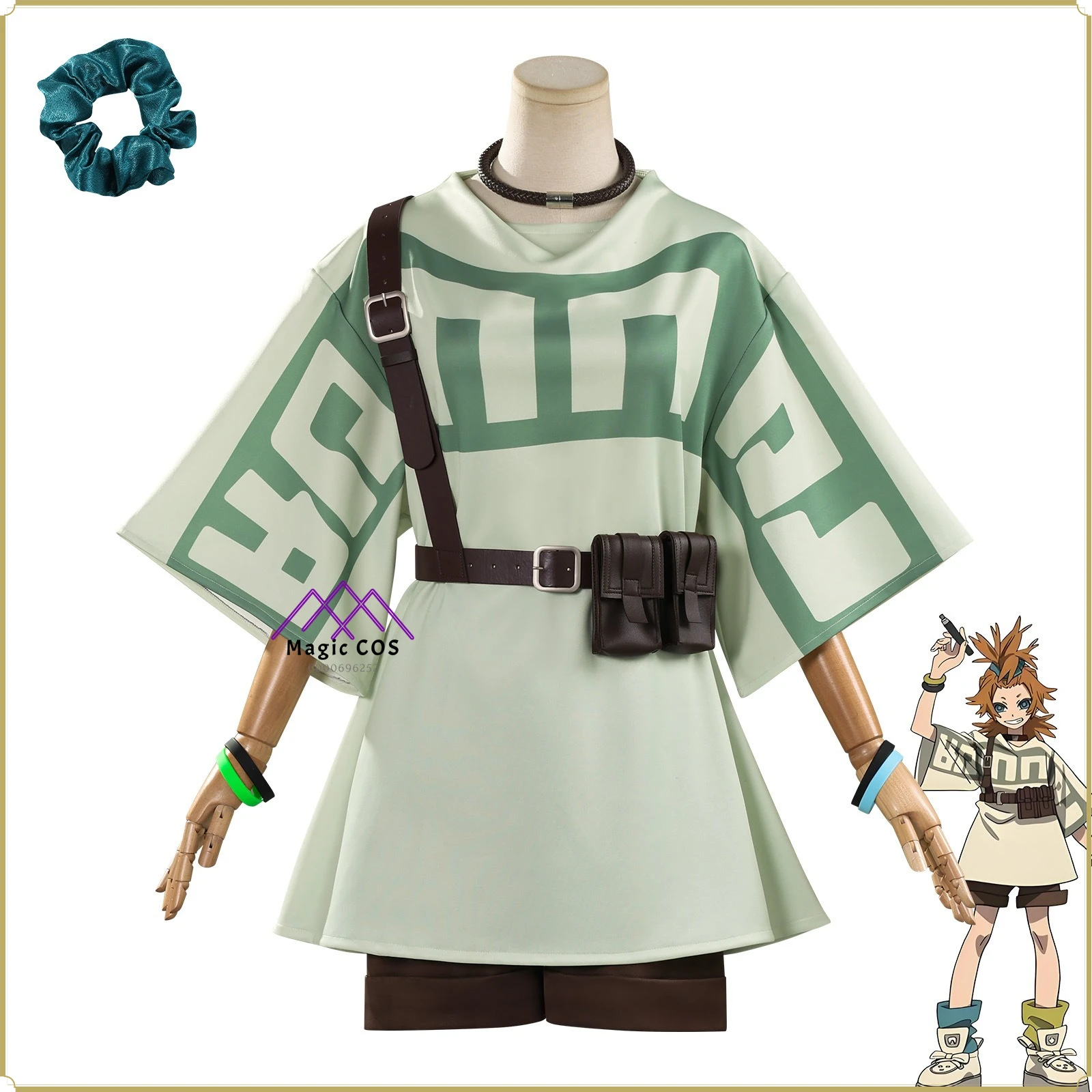 

High Quality Full Set Remurin Cosplay Costume - Gachi Akuta Women's Maid Uniform Short Wig Anime Outfit Comic Con Party Suit