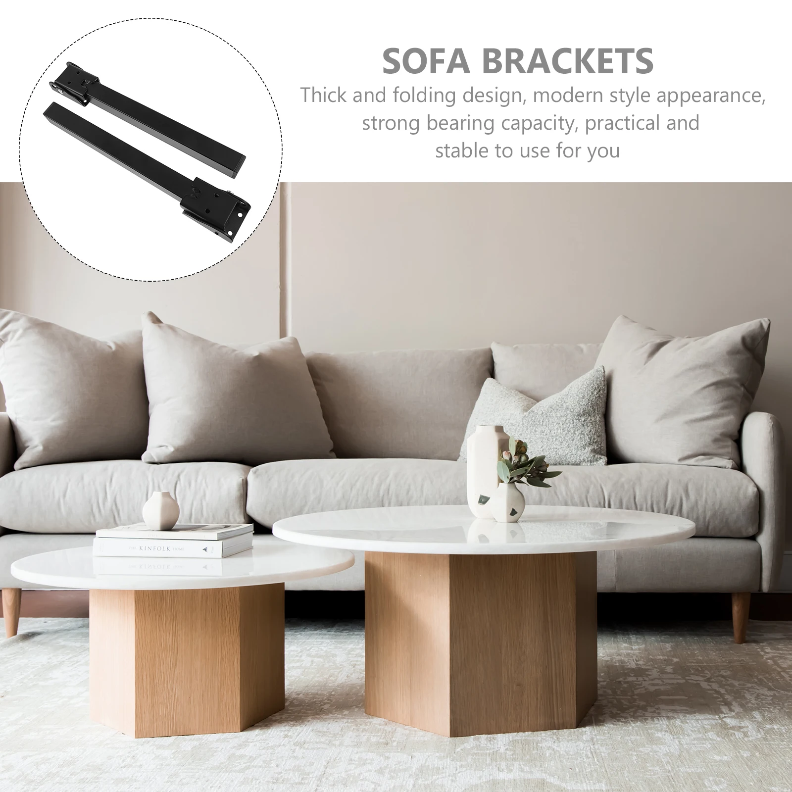

2pcs Sofa Hardware 29.5CM Foldable Metal Brackets Self-Locking Hinge Legs Strong Bearing Self-Locking Hinge Legs Furniture Parts