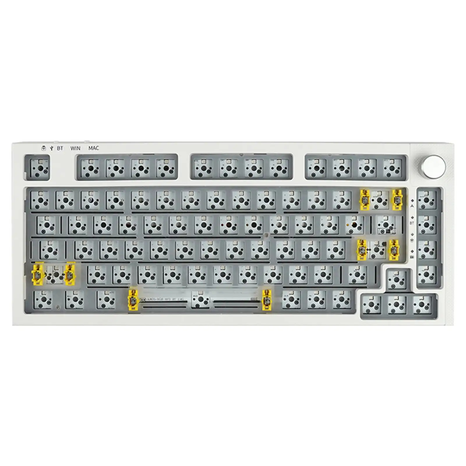 RECCAZR KW75 75% Hot Swappable Bluetooth 5.0/ 2.4GHz/ Type-C Wireless/Wired Gaming Keyboard  Gasket Mechanical Keyboard NKRO Kit