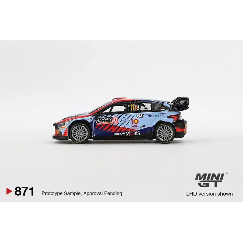 

MINIGT In Stock 871 1:64 I20 N Rally1 Hybrid #11 2024 Diecast Diorama Model Collection Toys