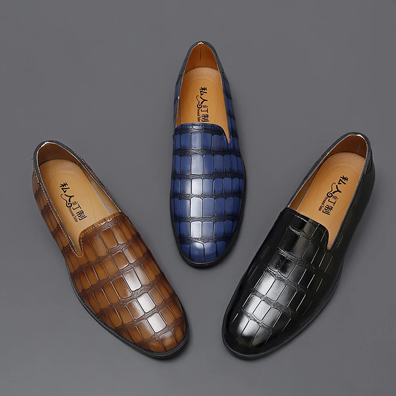 

New Classic Men Loafers European American Casual Lightweight Versatile Fashion Brand Shoes Gentleman Shoes Size 38-48 Men Shoes