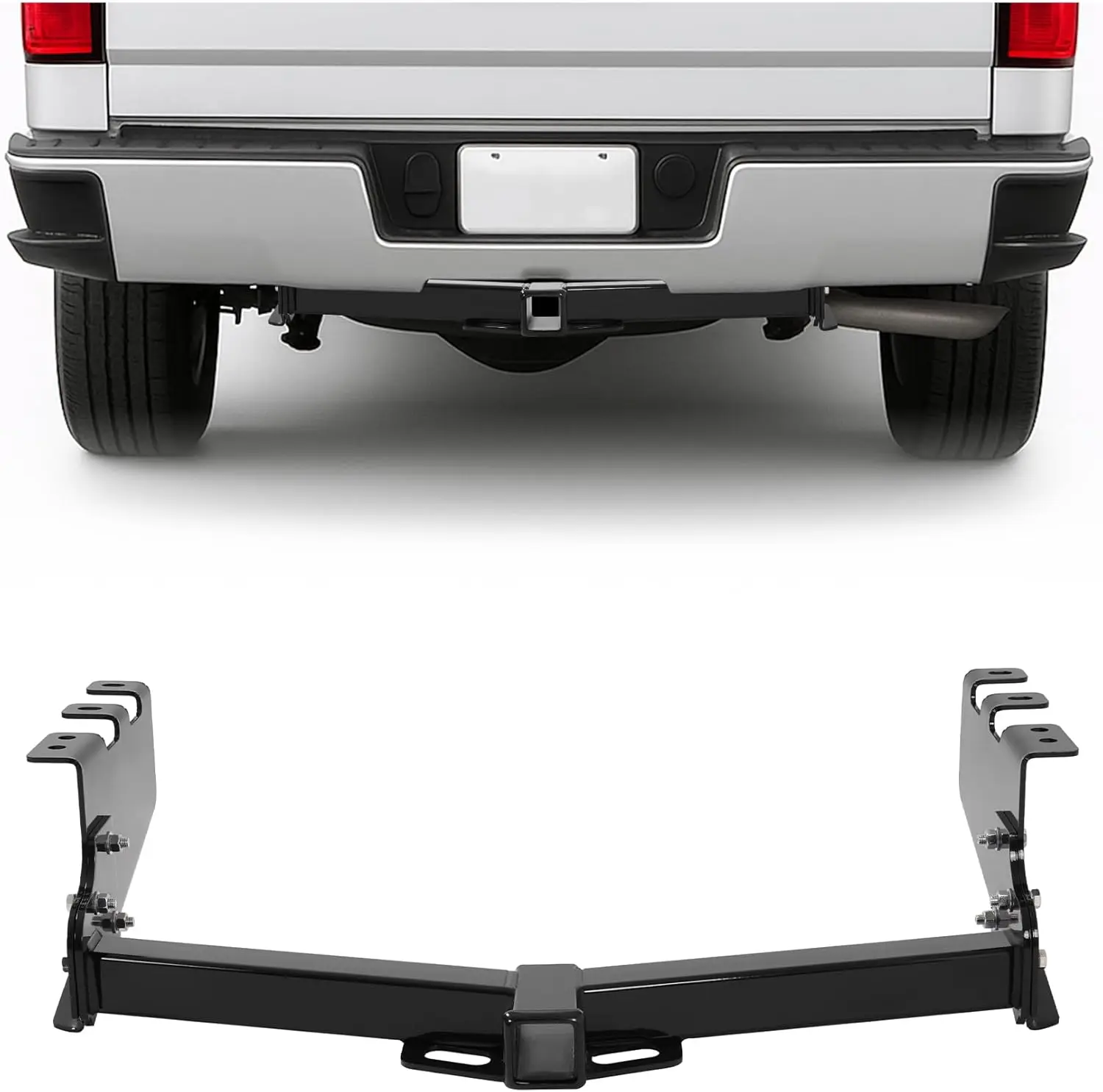 Tow Trailers with 2014 - 2019 Pickup Trucks, Steel, Black, Class 3 Compatibility and Concealed Main Body