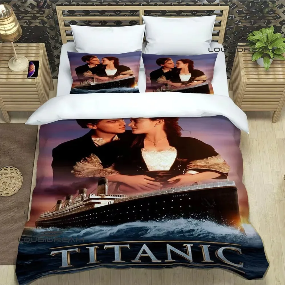 

Titanic Leonardo DiCaprio printed Bedding Sets exquisite bed supplies set duvet cover bed set bedding birthday gift