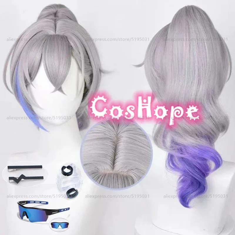 Cosplay del 7 de marzo Herta Kafka Jing Yuan Trailblazer Bailu Himeko Blade Pela Tingyun Dan Heng Pelucas de lobo plateado