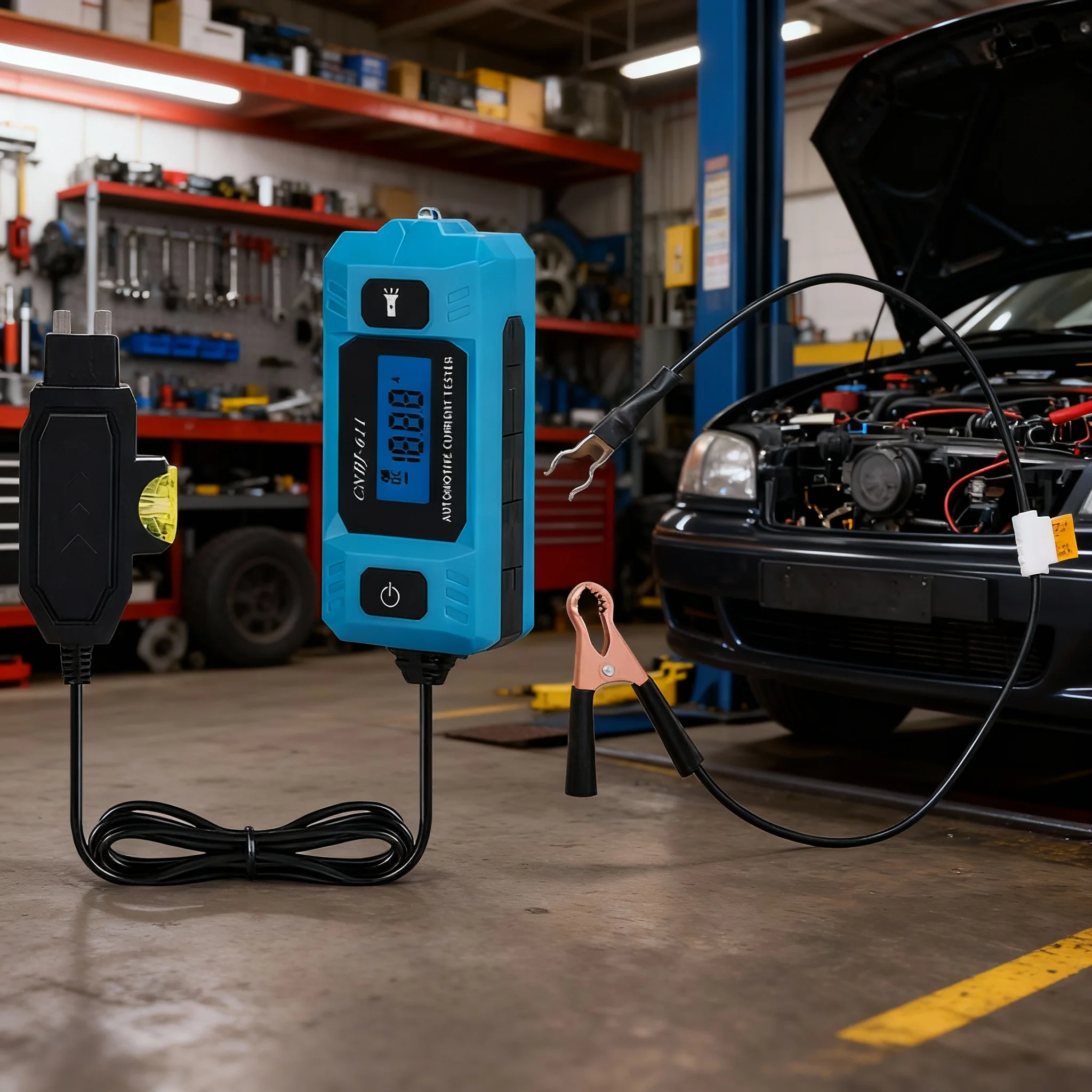 

Vehicle Current Tester Fuse Ammeter Automotive Leakage Current Tester Vehicle Electrical Fault Detector 12V 0.01~19.99A 1pcs