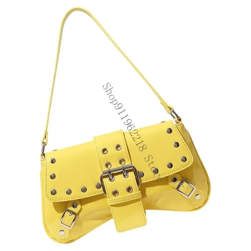 

Elegant PU Leather Shoulder Bag for Women with Retro Aesthetic Armpit Purse 066F