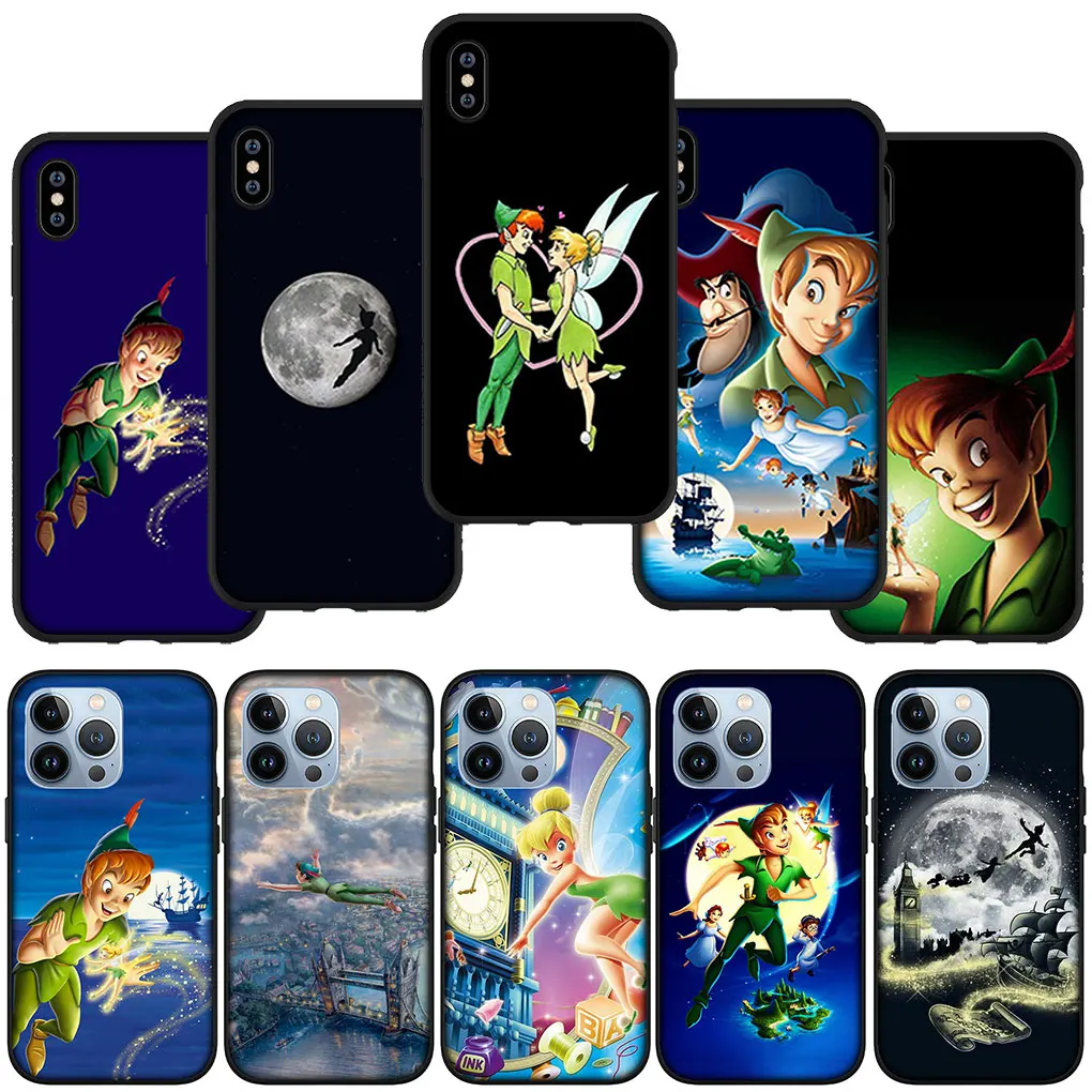 Peter Pan Phone Cover Case for iPhone 16 15 14 13 12 Mini Pro XS Max X XR 7 8 Plus + 16+ Soft Casing