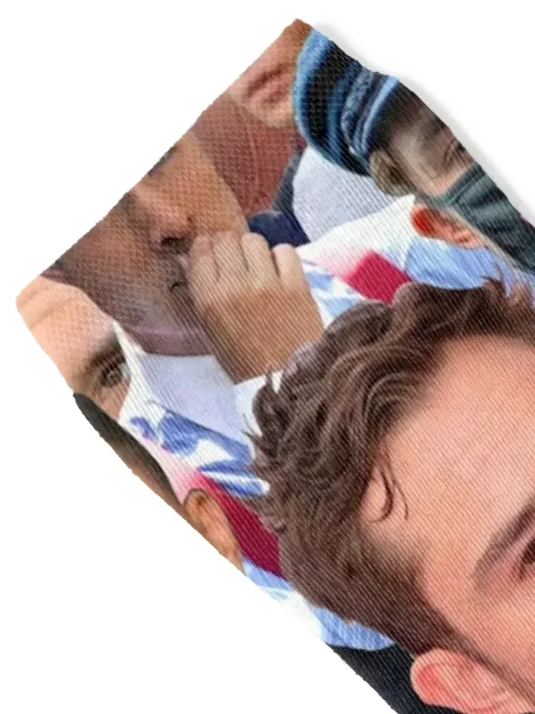 Ed Westwick Photo Collage Socks cotton sports stockings kids Soccer Boy Socks Women's