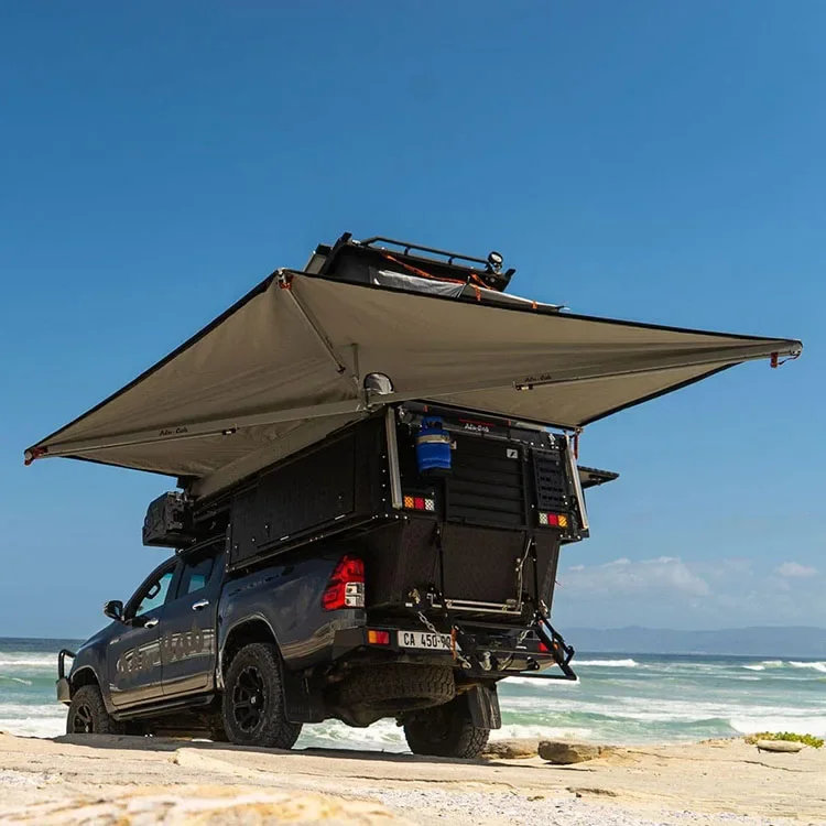 

20264-5person Waterproof Car Awning Tent 270 Degree Large Free Standing Awning For Camping