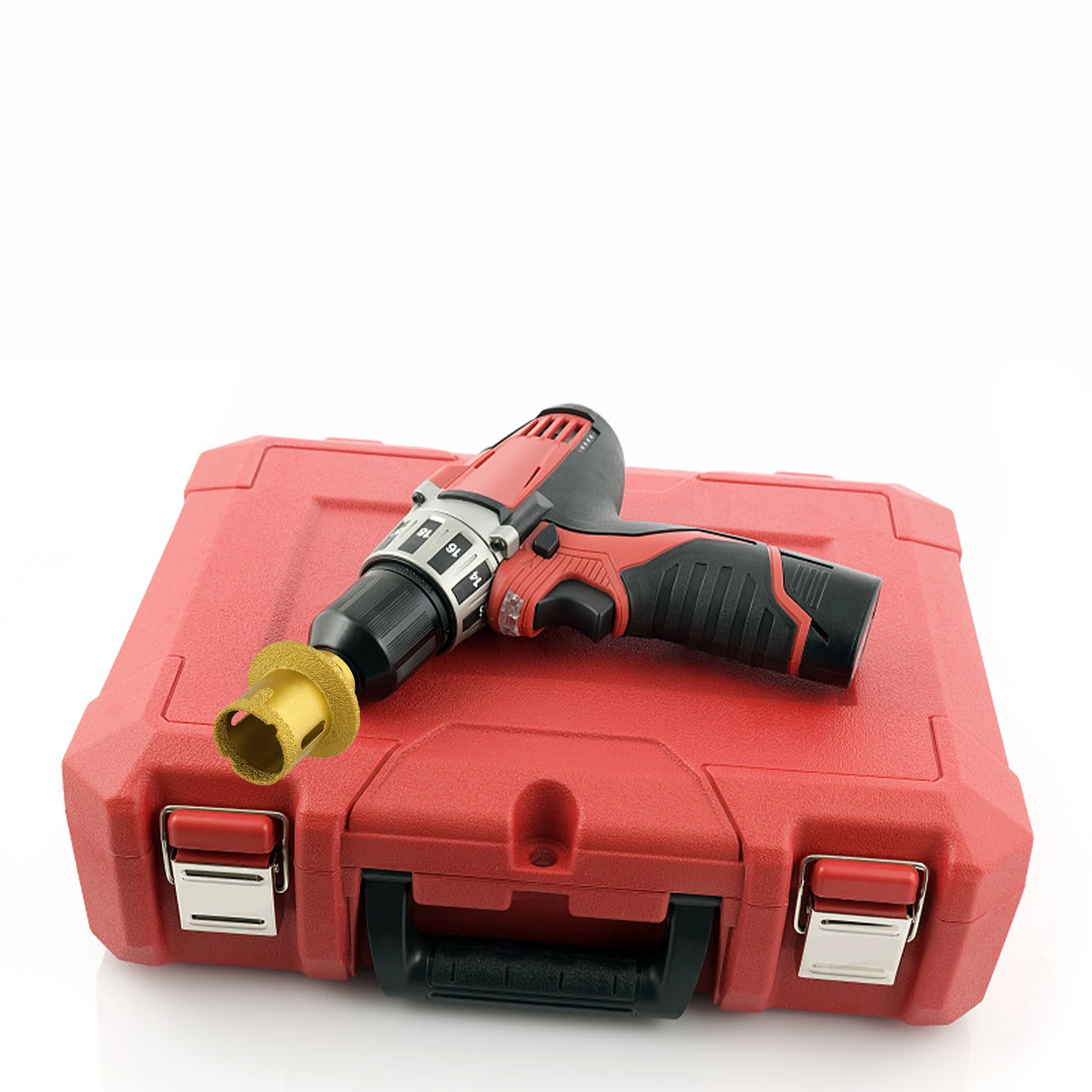 Progetti di installazione dello strumento di perforazione del lavello del trapano per piastrelle in porcellana Marcatura del diametro inciso ottimale per materiali resistenti