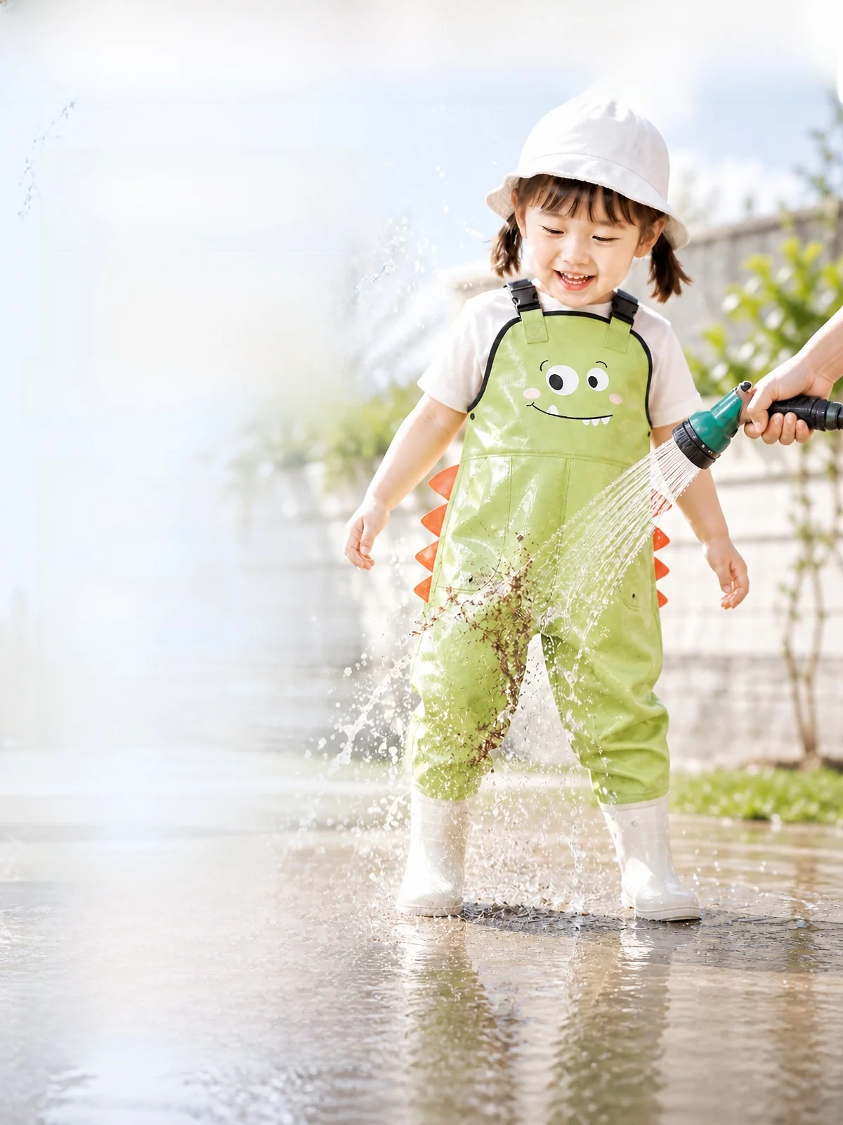 フィッシングソース子供用オーバーオールパンツ-水遊びスーツ-子供用遊び水着-オーバーオール服-小川探検服