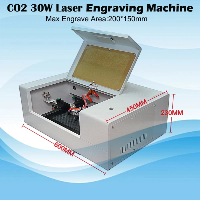 LY Mini Laser 2015/1520 30W CO2 Laser Engraver Engraving Cutting Machine kit With Honeycomb Board USB Port Work Size 200*150mm