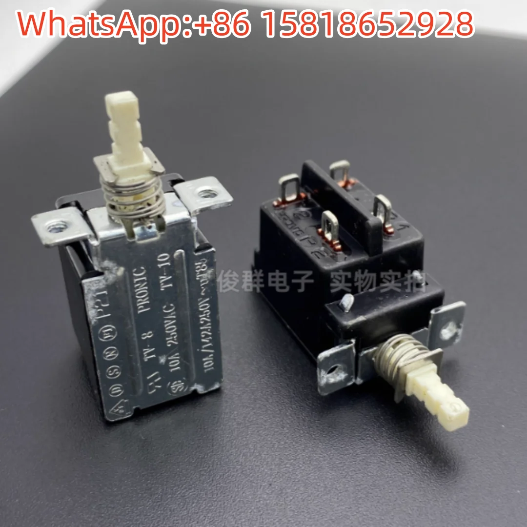 2pcs P218 PRONIC Self-Locking Power Switch TV-8/TV-10 Button TV 10A Button