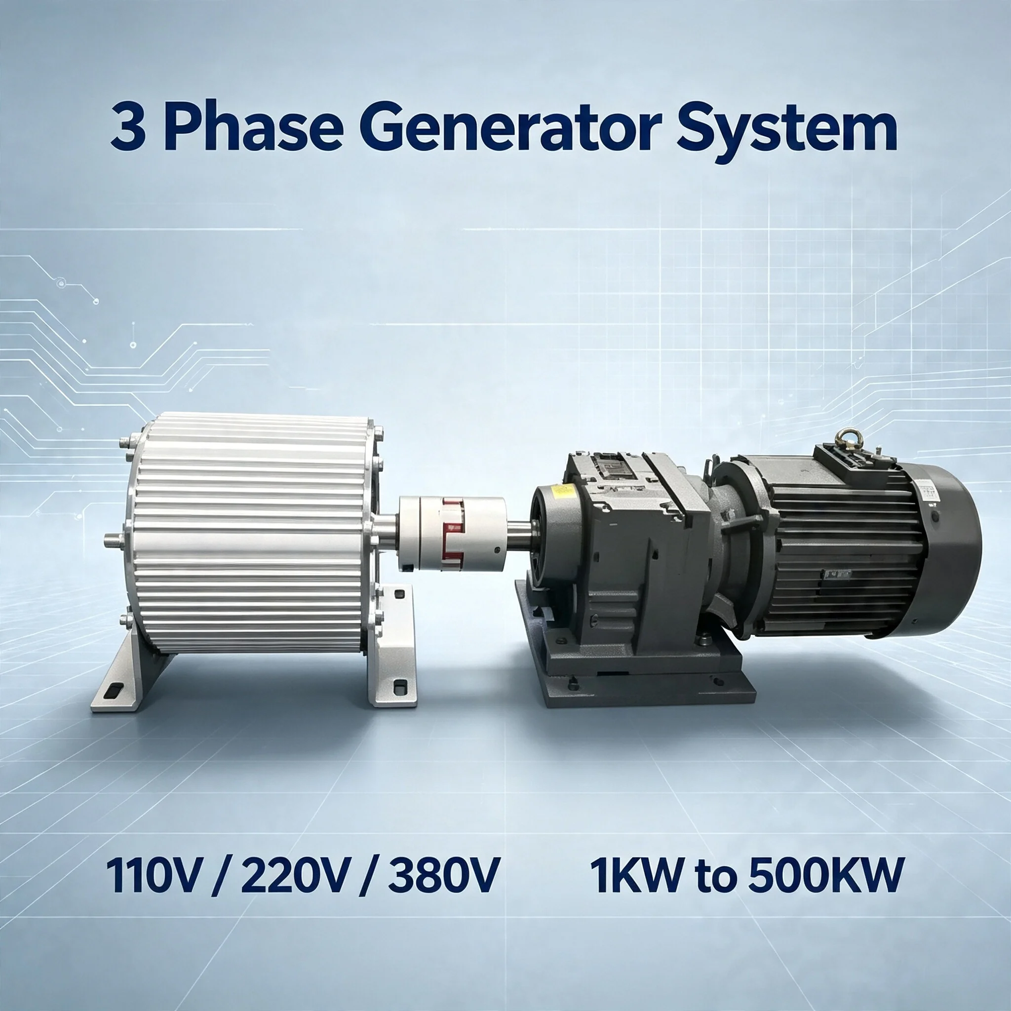 10KW-30KW / 10KVA-30KVA 3-Phase Permanent Magnet Generator 48V 96V 110V 220V 380V All-Copper