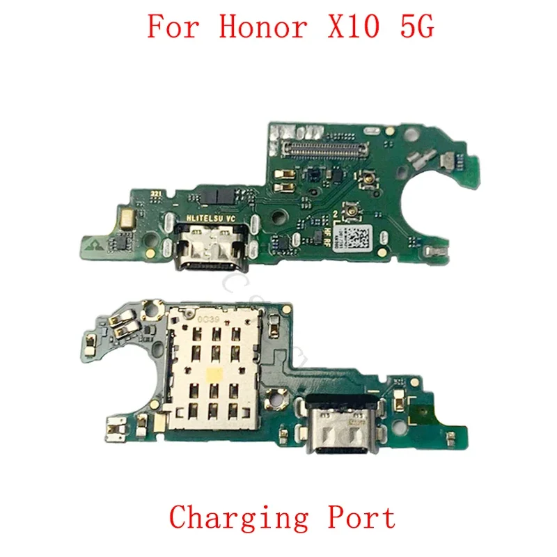 

Charging Connector Board Flex Cable For Honor X10 5G USB Charging Port with Sim Card Reader Repair Parts