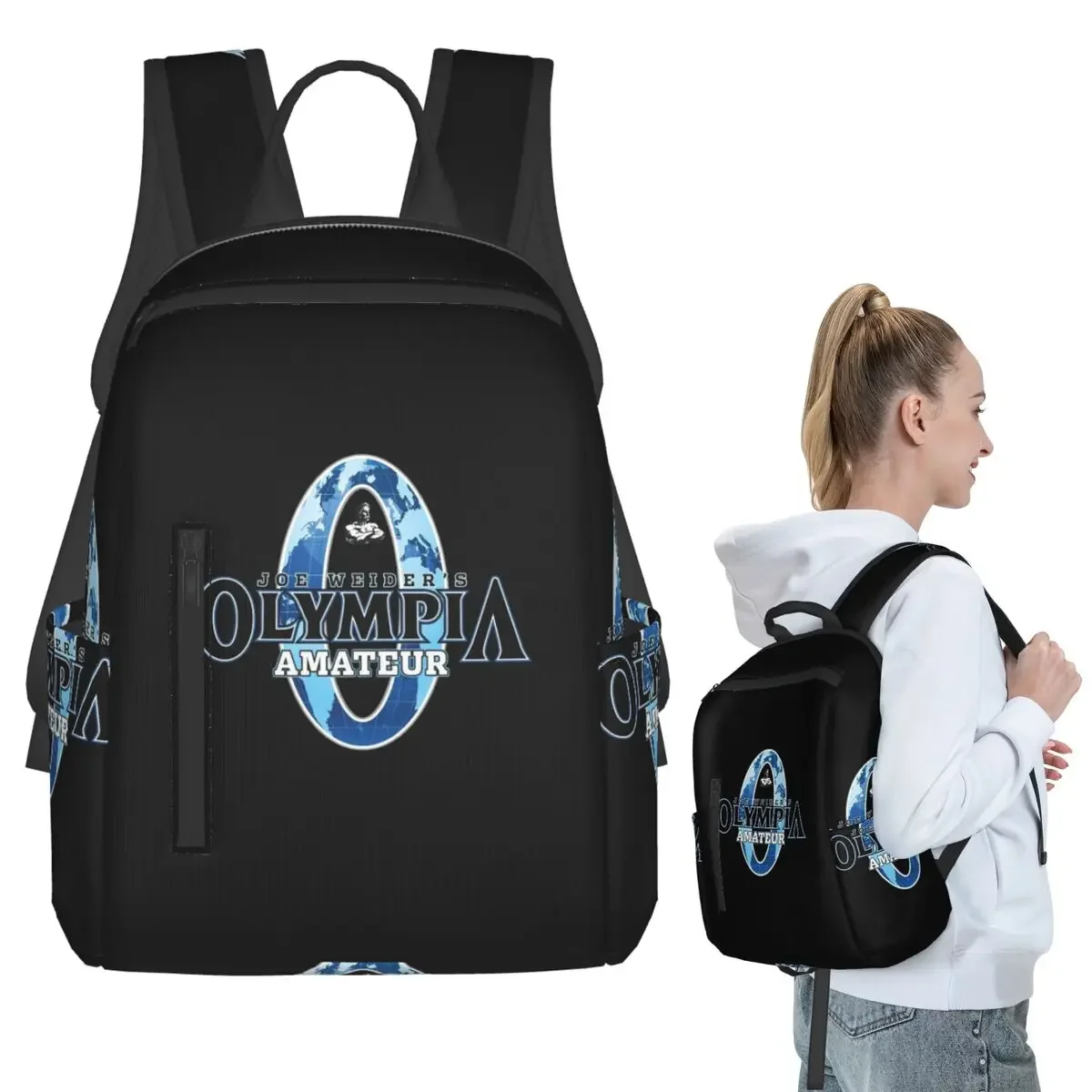 Future Mr OLYMPIA Motivations Backpack Student BookBag Children School Bag Computer Shoulder Bags Boys Girls