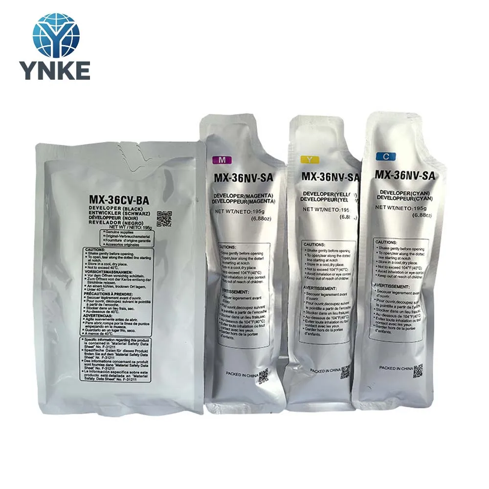 195g MX36 Developer For Sharp MX2618 MX3114 MX3118 MX3618 MX2318 MX2018 MX23 MX-36AV Developer Powder Import Carrier 1Bag