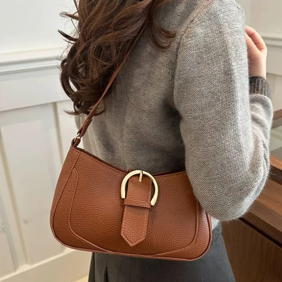 Vintage Niche Women's New Bag Autumn Super Popular Versatile Crossbody Bag Korean Style High-end Shoulder Bag Underarm Bag