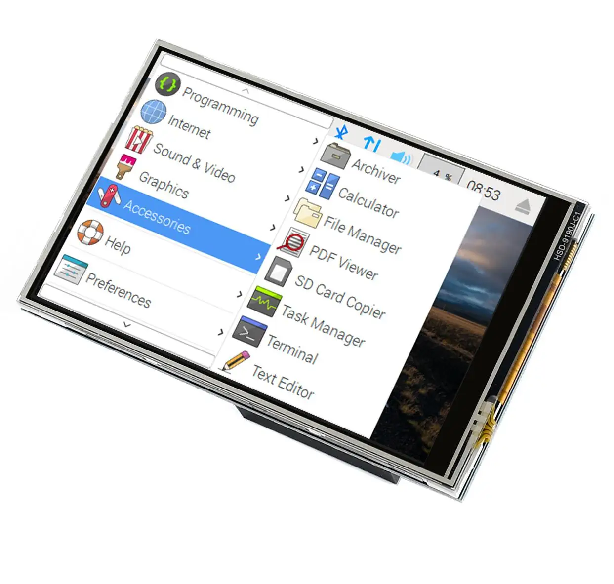 

Waveshare 4inch Resistive Touch Display (C) for Raspberry Pi 480*320 125MHz High-Speed SPI Touch Port