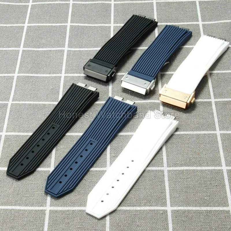 Wrist Bracelet Quick‑release Design for Hublot Yubo BIG BANG 411.NX.1170.RX 401 415 414 Long‑lasting Stain‑repellent Watchband