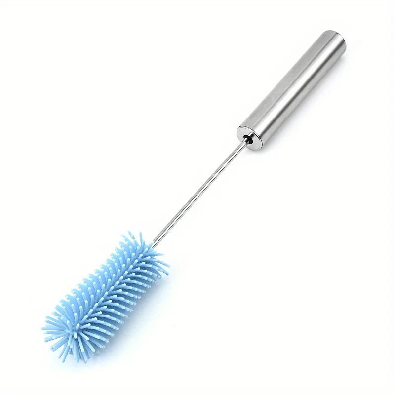 1pc Semi-Automatic Rotary Cleaning Brush for Milk Bottles and Tea Cups-Efficient and Convenient Household Cleaning Tool