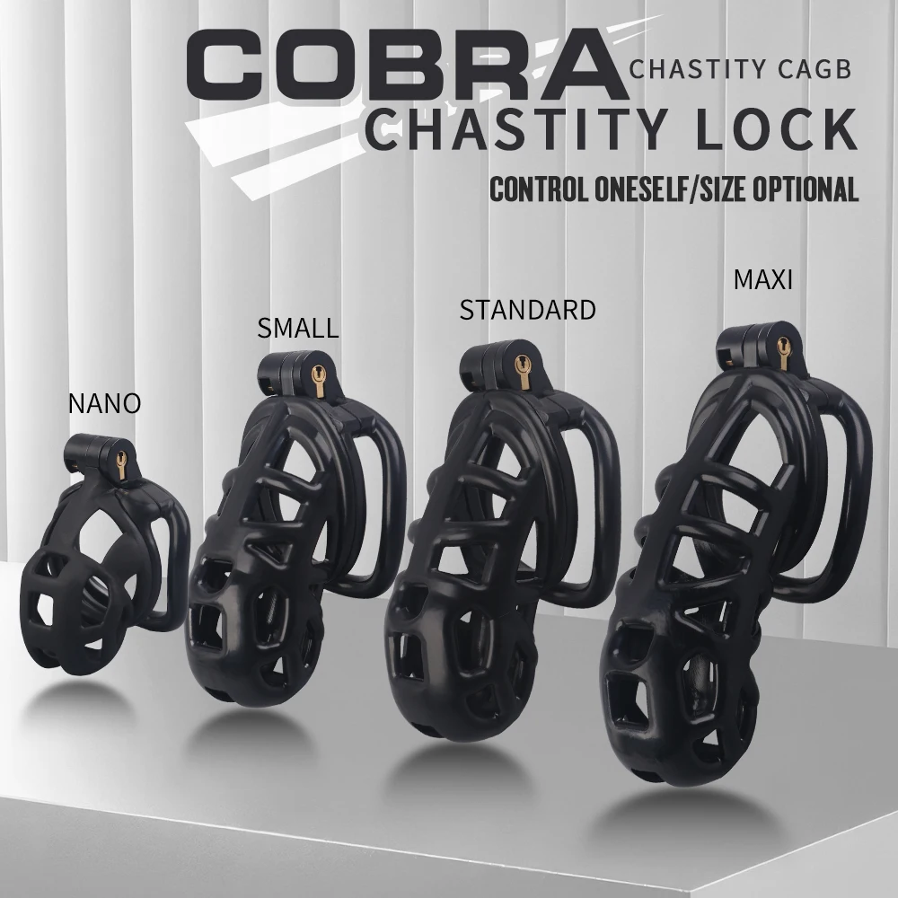 Chastity Men's Lock Chaste Vessel Black Light Pvc Penile Ring Snap Ring Multi Size Cage SM Sex Toys BDSM Pink Valentines Day Bds