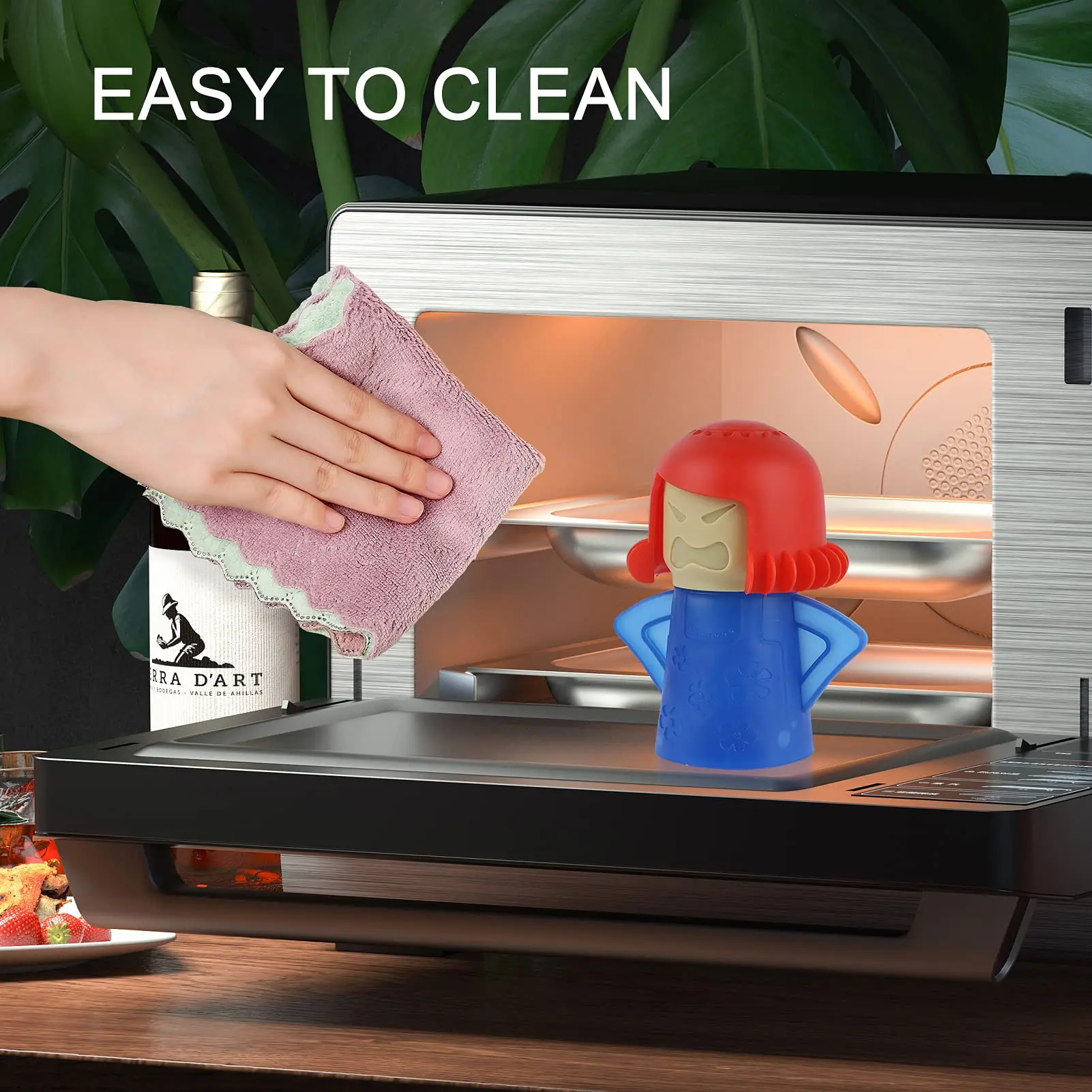 1 pc Angry Mama Microwave Steam Cleaner Easy Clean in Minutes Add Vinegar and Water For Home or Office image 6