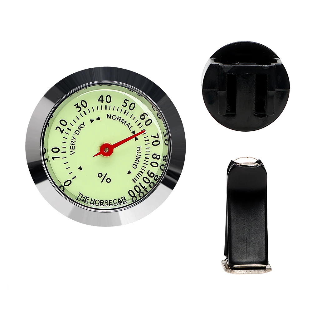 Luminous Car Interior Decoration Automatic Thermometer Hygrometer Air Vent Clip Mounting Caravan Truck Automobile Accessories