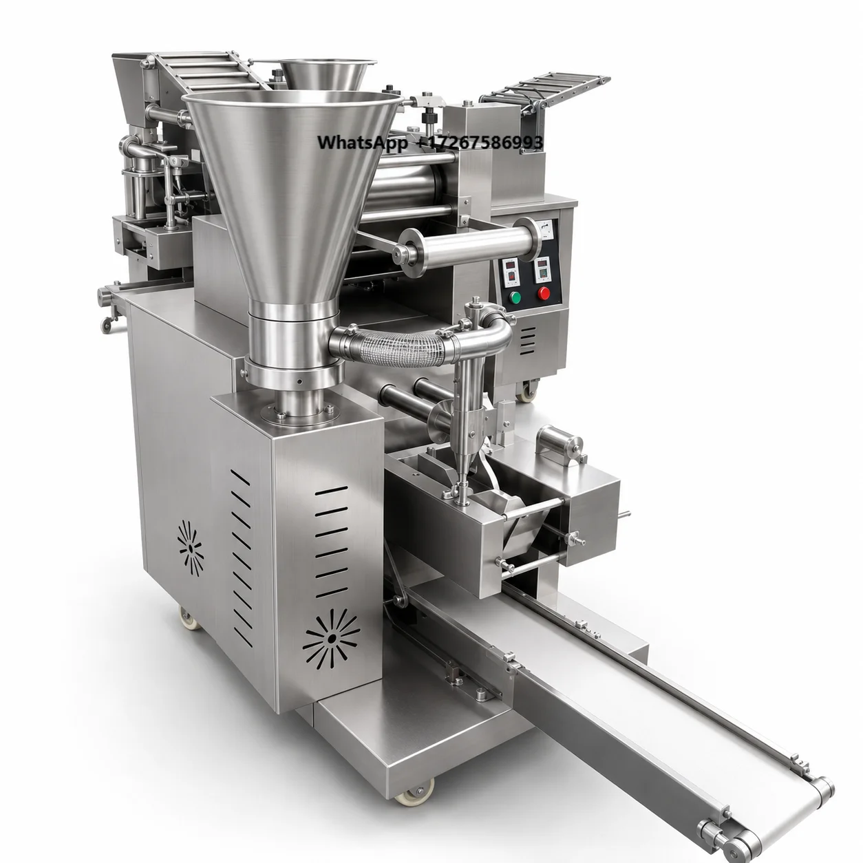 Automatic Motorized Dumpling Making Machine for Restaurant Use High Efficiency Gyoza Samosa Empanada Production