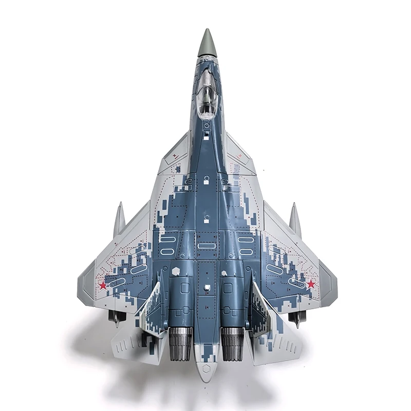 SU-57S Fighter 1/72 Plastic Assembly Military Plane Model Home Placement Collection Decoration Creative Gift (Including Base)