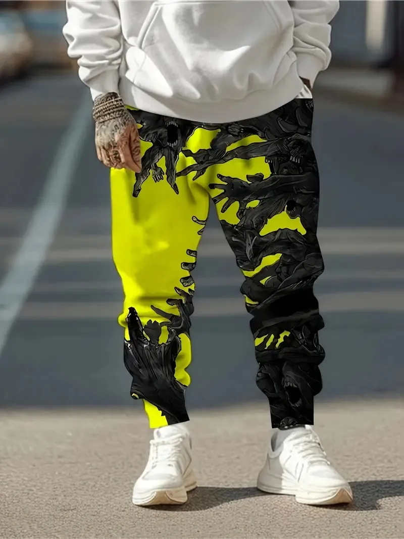 

The new men's trousers for the autumn of 2025 feature a loose casual and fashionable street style with soft 3D printed patterns