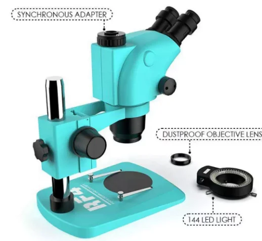 RF4 High-Definition Binocular Stereo Continuous Zoom Microscope