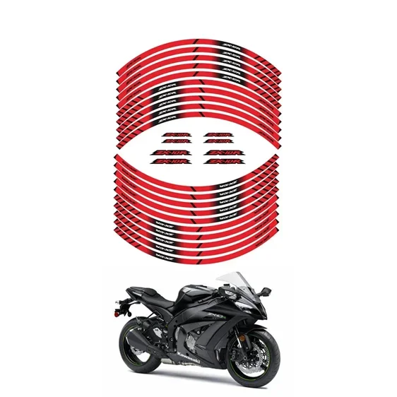 

Для KAWASAKI ZX-10R ZX10R ZX 10R Запчасти для мотоциклов контурная наклейка для украшения колеса-D